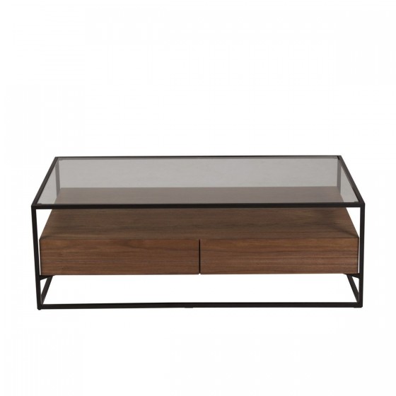 Table basse 2 tiroirs, Gamme helix