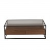 Table basse 2 tiroirs, Gamme helix