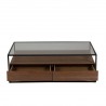 Table basse 2 tiroirs, Gamme helix