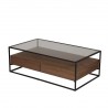 Table basse 2 tiroirs, Gamme helix