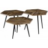 Tables basses hexagonales, Gamme WOODY