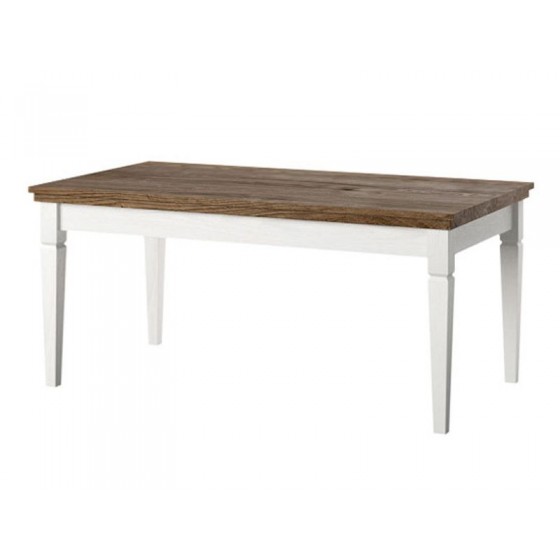 Table basse 110 cm, couleur blanc, Gamme EvoBlancW