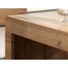 Table basse, rectangulaire, 110 cm de longueur, couleur chêne, Gamme TutaBois