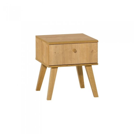 Table de chevet en bois, 1 tiroir, Gamme benidorm
