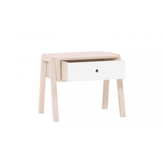 Table de chevet en acacia, 1 tiroir, Gamme meyrin