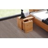 Table de chevet en hêtre, hêtre naturel, 1 tiroir, Gamme burgos