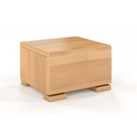 Chevet design en bois massif, chevet bas, Gamme indigo