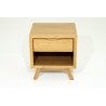 Chevet en teck massif 1 tiroir 1 niche, Gamme fiftees