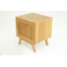 Chevet en teck massif 1 tiroir 1 niche, Gamme fiftees