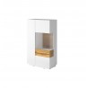 Vaisselier design bas, 1 porte, 1 porte vitrée a droite,  Gamme florence