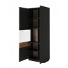 Vaisselier design haut , 1 porte, 1 porte vitrée a droite,  Gamme florence