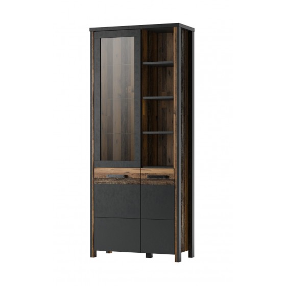 Vaisselier et vitrine 2 portes  4 niches, Gamme Buffo