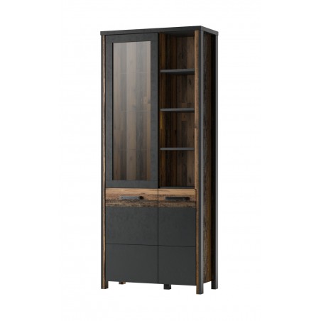 Vaisselier et vitrine 2 portes  4 niches, Gamme Buffo