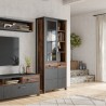 Vaisselier et vitrine 2 portes  4 niches, Gamme Buffo