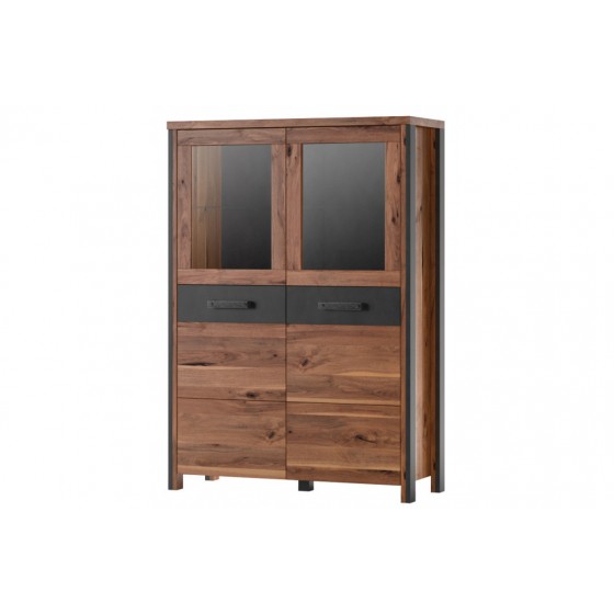 Vaisselier et vitrine 2 portes 8 niches, Gamme Buffo B