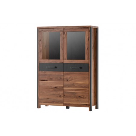 Vaisselier et vitrine 2 portes 8 niches, Gamme Buffo B