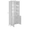 Vaisselier et vitrine 2 portes  4 niches, Gamme Buffo