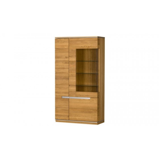 Vaisselier en chêne, 2 portes, 1 porte vitrée, Gamme tolede