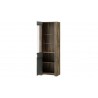 Vaisselier en placage chêne , 1 porte vitrée, Gamme bilbao
