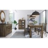 Vaisselier en placage chêne , 1 porte, 1 porte vitrée, Gamme bilbao