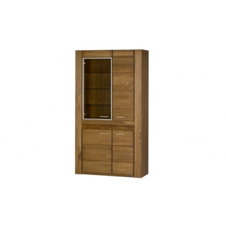 Vaisselier en chêne, 3 portes, 1 porte vitrée, Gamme boston