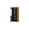 Vaisselier en bois, 1 porte, 1 porte vitrée, Gamme naples