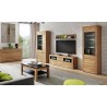 Vaisselier en bois, 1 porte, 1 porte vitrée, Gamme naples