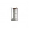 Vaisselier et vitrine 5 niches, couleur blanc, Gamme EvoBlancW