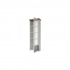 Vaisselier et vitrine 5 niches, couleur blanc, Gamme EvoBlancW