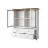 Vaisselier et vitrine 2 portes et 2 tiroirs, couleur blanc, Gamme EvoBlancW