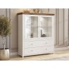 Vaisselier et vitrine 2 portes et 2 tiroirs, couleur blanc, Gamme EvoBlancW