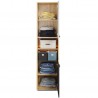 Colonne de rangement 2 portes, avec LED, Gamme CUBE