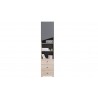 Bibliothèque enfant en bois, chêne et gris, 3 tiroirs, 1porte, 3 niches, Gamme faro