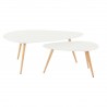 Tables basses gigognes blanches (set de 2), Gamme bloom