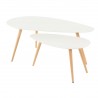 Tables basses gigognes blanches (set de 2), Gamme bloom