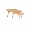 Tables basses gigognes naturelles (set de 2), Gamme bloom