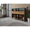 ENSENBLE SALON AVEC MEUBLE TV STYLE INDUSTRIEL - GAMME FACTORY