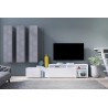 ENSEMBLE MEUBLE TV DESIGN AVEC 3 COLONNES - GAMME ASPEN