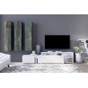ENSEMBLE MEUBLE TV DESIGN AVEC 3 COLONNES - GAMME ASPEN