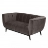 Canapé 2 places velours beige, Gamme amaro