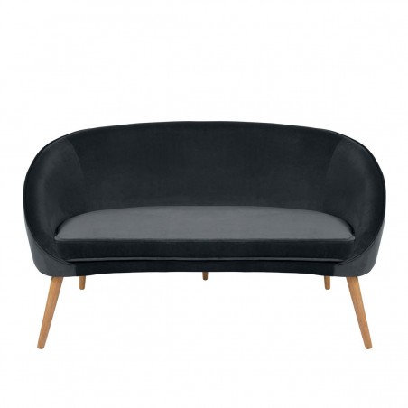 Canapé 2 places gris foncé, Gamme safir