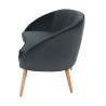 Canapé 2 places gris foncé, Gamme safir