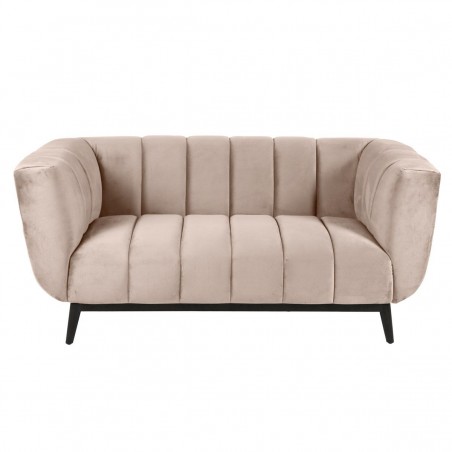 Canapé 3 places velours beige, Gamme amaro