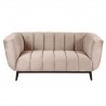 Canapé 3 places velours beige, Gamme amaro