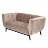Canapé 3 places velours beige, Gamme amaro