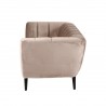 Canapé 3 places velours beige, Gamme amaro