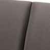 Canapé 3 places velours gris foncé, Gamme amaro