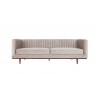 Canapé 3 places en velours beige, Gamme dan