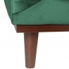 Fauteuil en velours vert foncé, Gamme dan