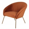 Fauteuil en velours cognac, Gamme dona